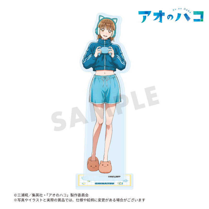 新規描き下ろしイラストを使用したアクリルスタンドです。（本体サイズ:最大約H15cm※種類によってサイズは異なります。）