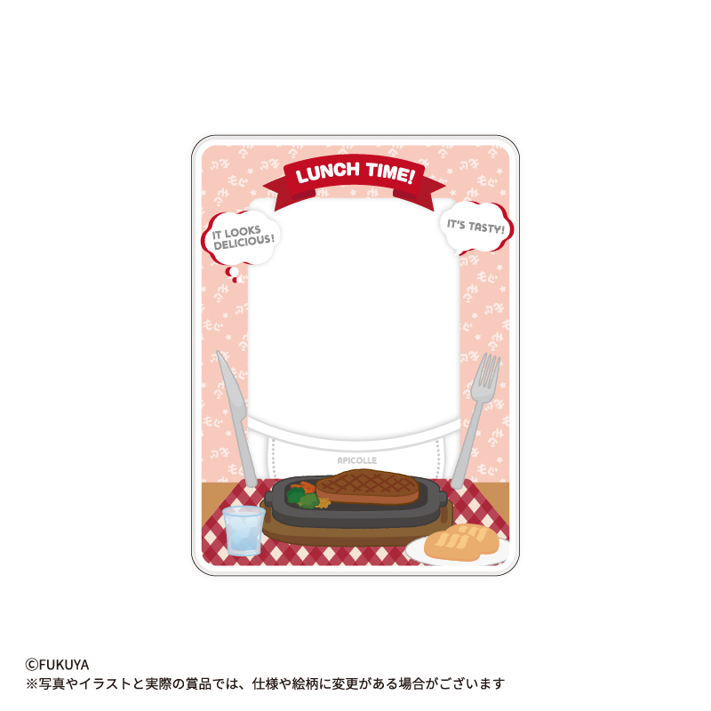 中に入れた推しにご飯を食べさせられるデザインの硬質ケース。内寸はカードサイズです。<br>(【本体】約W7.9×H10.6cm/【内寸】約W7.3×H9.4cm)