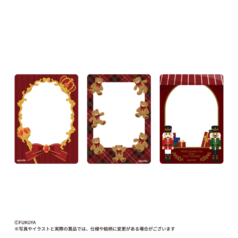 3つのデザインのクリアカード3枚セット。<br>
カードグッズと重ねてお手持ちのアクリルフレームに入れたり、硬質カードケースに入れることで可愛く飾ることが出来ます。<br>
【本体】約W6.4×H9.0cm