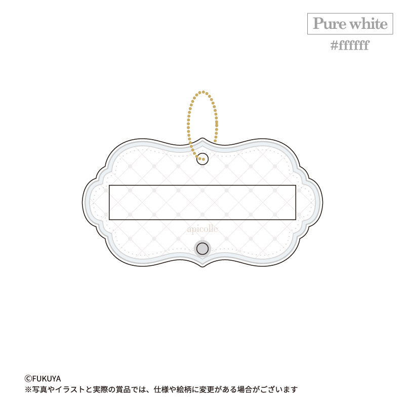 「Monotone」バリエーションのネームタグアクリルフレーム。<br>
B賞のひらがなパーツで推しの名前を入れると◎<br>
ネームカードを書いても可愛いです！<br>
（【本体】約W8.3×H4.4×D0.7cm/【内寸】約W6.5×Ｈ1.2×D0.3cm)