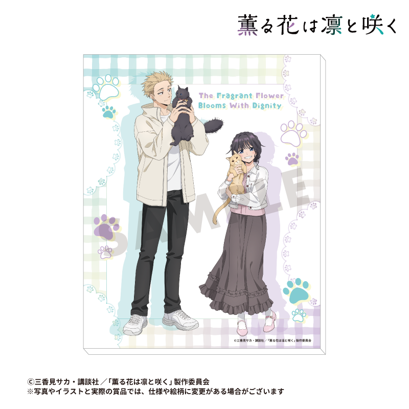 新規描き下ろしイラストを使用したキャンバスボードです。（本体サイズ:約H27.3×W22cm）