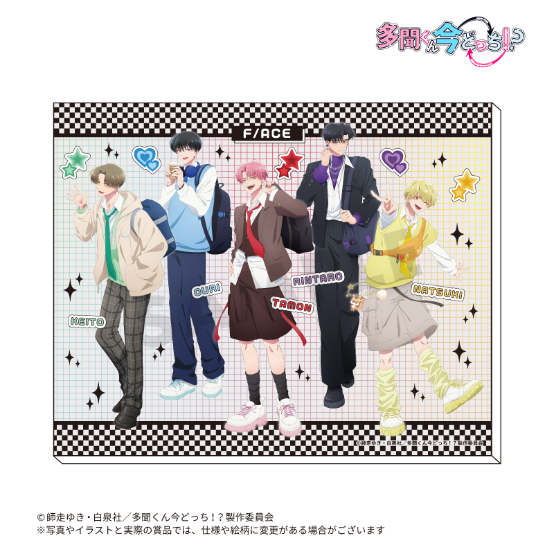 新規描き下ろしイラストを使用したキャンバスボードです。（本体サイズ:約H22×W27.3cm）