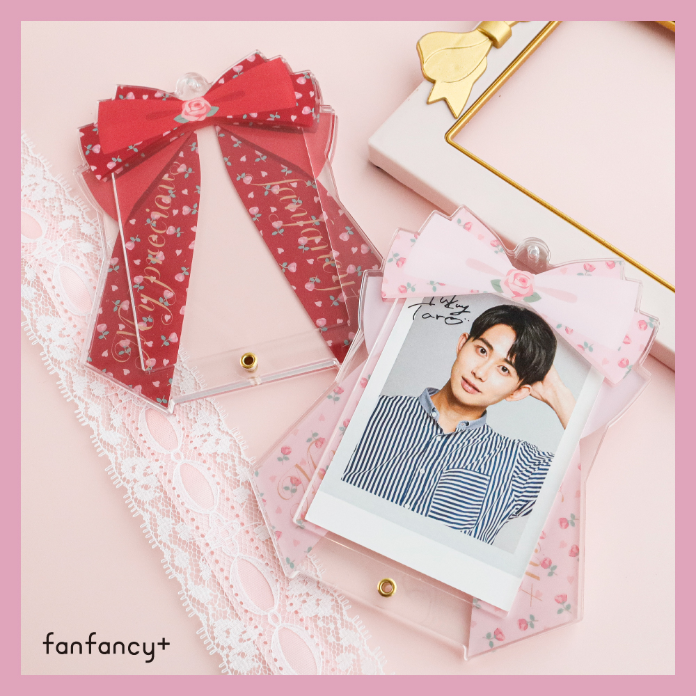 フォトカードアクリルフレーム リボン フラワー